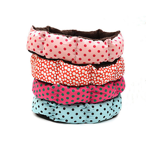 

Dog Bed Mats & Pads Cotton Polka Dot Red Pink Blue