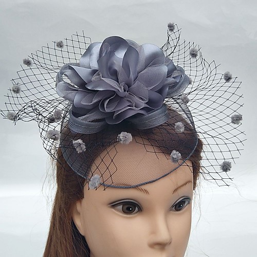 

Net Fascinators / Hats / Headwear with Floral 1pc Wedding / Special Occasion / Tea Party Headpiece