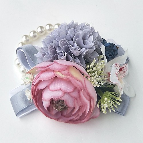 

Wedding Flowers Wrist Corsages Wedding Polyester 3.94 inch
