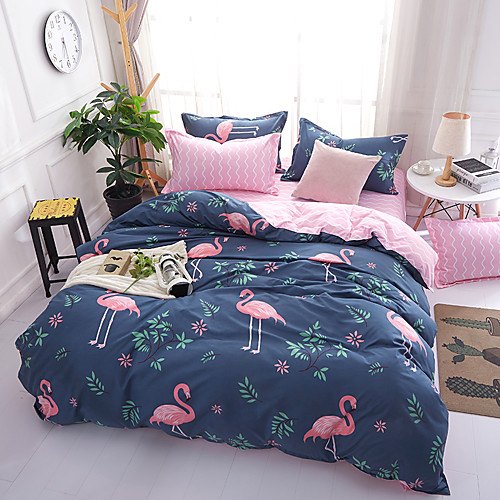 

Duvet Cover Sets Cartoon 100% Cotton Reactive Print 4 Piece Bedding Set With Pillowcase Bed Linen Sheet Single Double Queen King Size Quilt