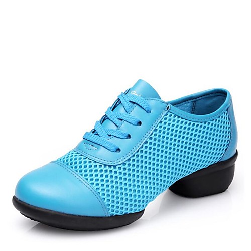 

Women's Dance Shoes Mesh Dance Sneakers Low Heel Fuchsia / Red / Blue / EU37