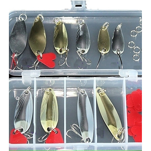 

31 pcs Spoons Metal Bait Floating Sinking Bass Trout Pike Sea Fishing Bait Casting Ice Fishing Alloy Metal / Lure Fishing / General Fishing / Trolling & Boat Fishing