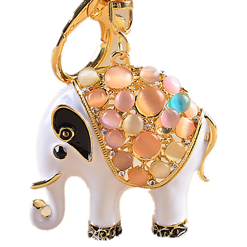 

Keychain Novelty Elephant Rhinestone Zinc Alloy Unisex Toy Gift