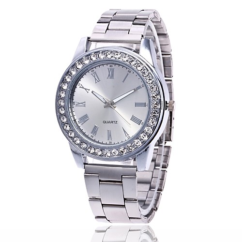 

Women's Men's Wrist Watch Diamond Watch Analog Quartz Charm Casual Watch / Metal