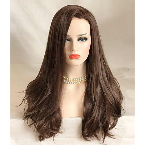 

Synthetic Lace Front Wig Wavy Wavy Lace Front Wig Long Brown Synthetic Hair Women's Brown Uniwigs
