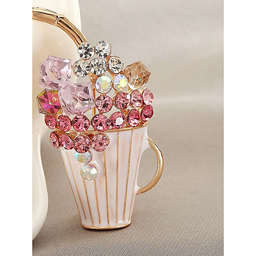 

Men's Women's Synthetic Diamond Brooches Ladies Classic Rhinestone Brooch Jewelry Gold / Pink For Daily Stage
