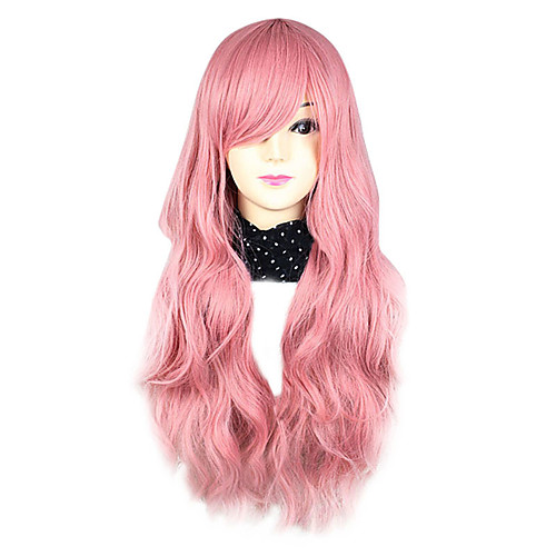 

Cosplay Wigs Women's 30 inch Heat Resistant Fiber Pink Anime Wig