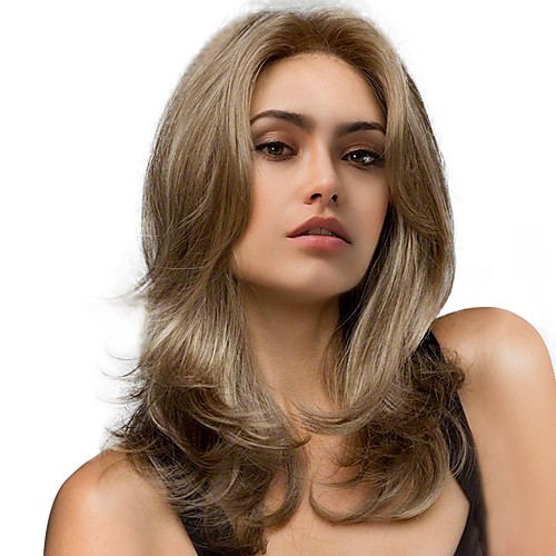 

Synthetic Wig Natural Wave Natural Wave Wig Long Brown / White Synthetic Hair Women's Highlighted / Balayage Hair Brown StrongBeauty
