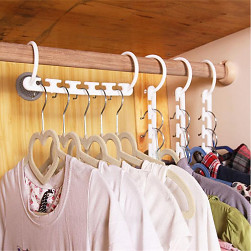 

Plastic Hangers Rectangle Geometric Pattern Home Organization Storage 1 set