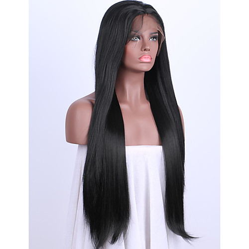 

Synthetic Lace Front Wig Straight Straight Lace Front Wig Medium Length Long Black#1B Synthetic Hair Women's Black