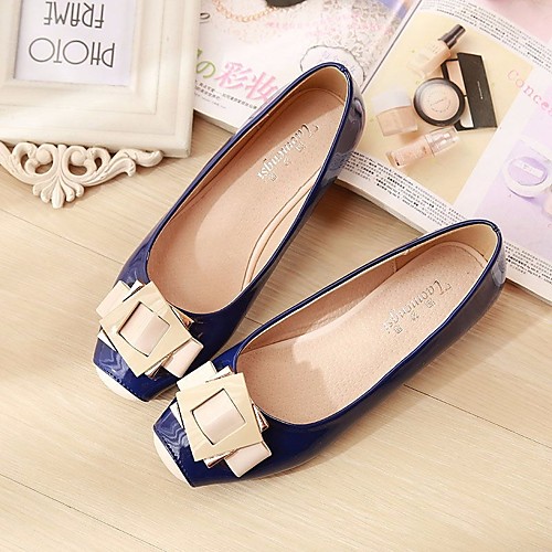 

Women's Flats Glitter Crystal Sequined Jeweled Flat Heel Square Toe Pigskin Comfort Spring / Fall Almond / Pink / Blue / EU41