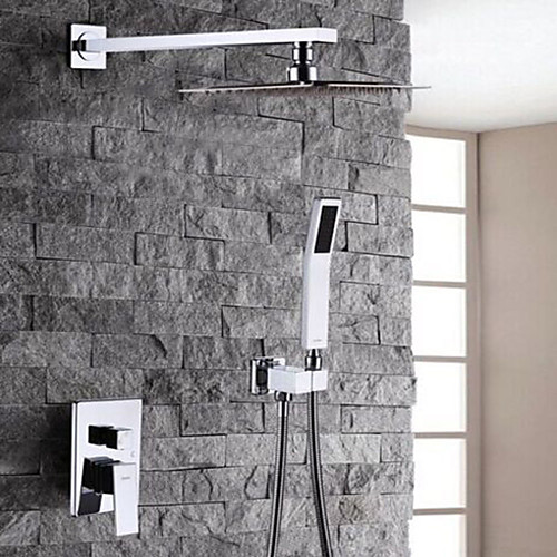 

Shower Faucet - Modern Contemporary Chrome Shower System / Brass