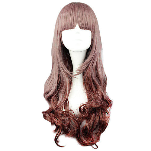 

Lolita Cosplay Wigs Women's 24 inch Heat Resistant Fiber Brown Anime Wig