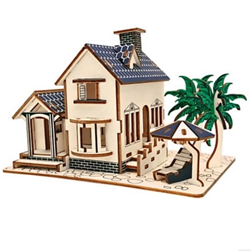 

3D Puzzle Jigsaw Puzzle Model Building Kit Houses Fashion House Kids DIY Wooden 1 pcs Classic Modern Contemporary Fashion Kid's Adults' Boys' Girls' Toy Gift