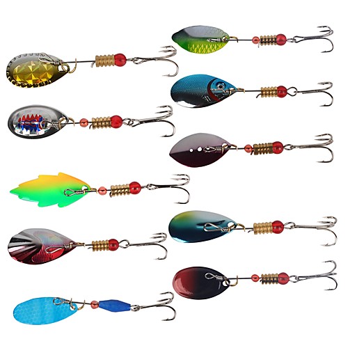 

Fishing Lures Buzzbait & Spinnerbait Lures 10 pcs Fishing Easy to Use Copper Jigging Sea Fishing Fly Fishing / Bait Casting / Ice Fishing / Spinning / Jigging Fishing / Freshwater Fishing