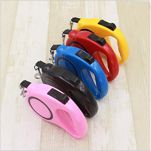 

Cat Dog Leash Automatic Solid Colored Nylon ABS Black Red Blue Green