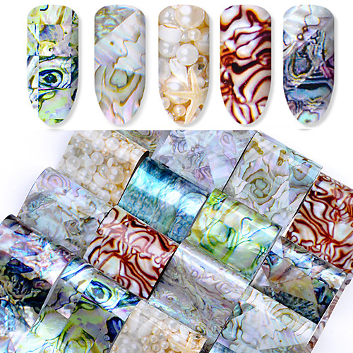 

16 pcs Artificial Nail Tips Full Nail Stickers nail art Manicure Pedicure Fashionable Design Chic & Modern