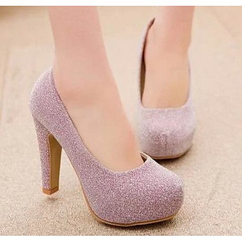 

Women's Heels Stiletto Heel Basic Pump PU Black Pink Silver / EU39