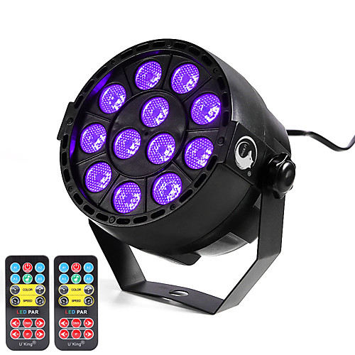 

U'King Disco Lights Party Light LED Stage Light / Spot Light DMX 512 / Master-Slave / Sound-Activated 12 W Outdoor / Party / Club Professional Violet for Dance Party Wedding DJ Disco Show Lighting