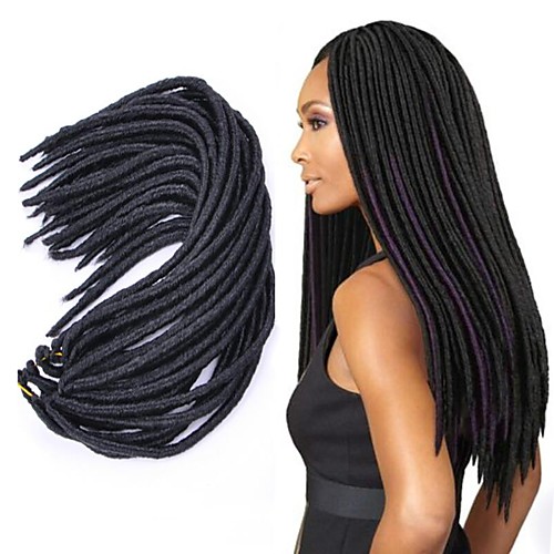 

Faux Locs Dreadlocks Nu Locs Box Braids Synthetic Hair Medium Length Braiding Hair 1pc / Long