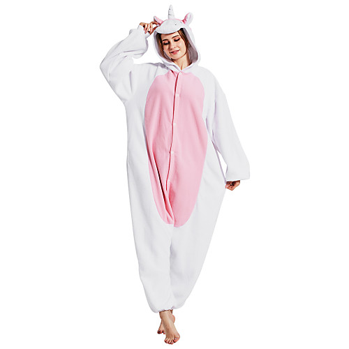 

Adults' Kigurumi Pajamas Unicorn Animal Onesie Pajamas Polar Fleece Synthetic Fiber Pink Cosplay For Men and Women Animal Sleepwear Cartoon Festival / Holiday Costumes