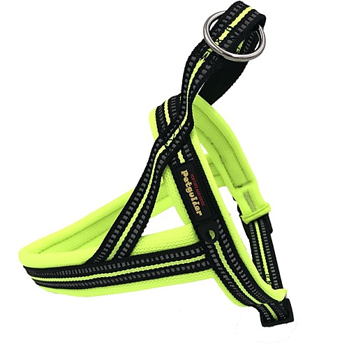 

Cat Dog Harness Reflective Solid Colored Nylon Orange Green