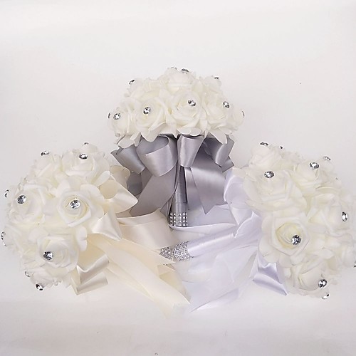

Wedding Flowers Bouquets Wedding Polyester / Foam 9.84(Approx.25cm)