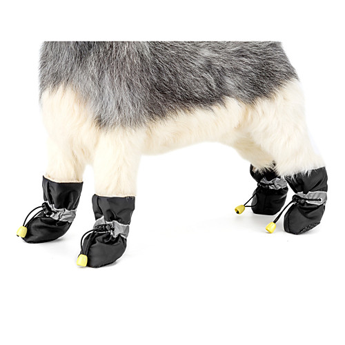 

Dog Anti-Slip Sole Boots / Shoes Snow Boots Puppy Clothes Solid Colored Casual / Daily Keep Warm New Year's Winter Dog Clothes Puppy Clothes Dog Outfits Black Red Blue Costume for Girl and Boy Dog
