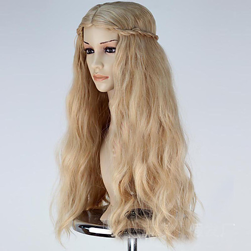 

Synthetic Wig Cosplay Wig Wavy Wig Blonde Long Flaxen Synthetic Hair Women's Blonde