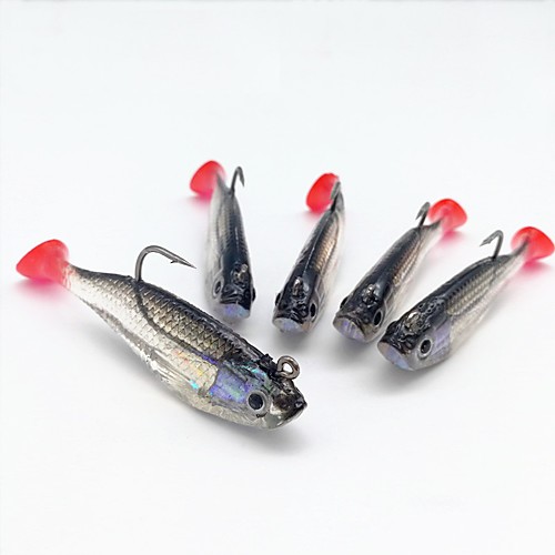 

5 pcs Fishing Lures Jerkbaits Jig Head Sinking Bass Trout Pike Sea Fishing Bait Casting Jigging Fishing