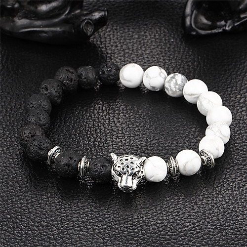 

Women's Onyx Bead Bracelet Bracelet yin yang Natural Stone Bracelet Jewelry Black For Party Gift