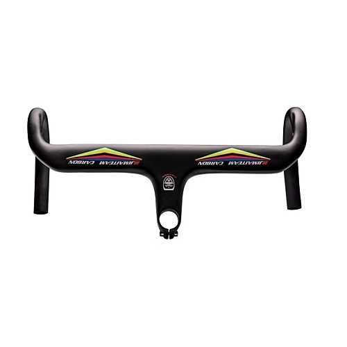 

Carbon Fiber Road Bike Handlebar Drop Bar 22.2 mm Lightweight Durable Integrated Road Bike Mountain Bike MTB Cycling Black Other