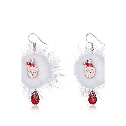 

Women's Drop Earrings Simple Hip-Hop Earrings Jewelry White For Christmas