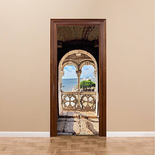 

Famous / Landscape / 3D Wall Stickers 3D Wall Stickers Door Stickers, Paper Home Decoration Wall Decal Wall Decoration 1 set