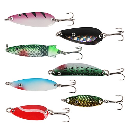 

Fishing Lures Buzzbait & Spinnerbait Lures 7 pcs Fishing Easy to Use Copper Jigging Sea Fishing Fly Fishing / Bait Casting / Ice Fishing / Spinning / Jigging Fishing / Freshwater Fishing