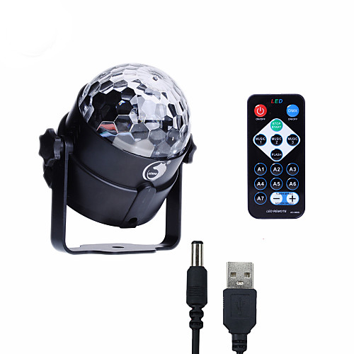 

U'King Disco Lights Party Light LED Stage Light / Spot Light Sound-Activated / Music-Activated 6 W For Home / Club Portable RGB for Dance Party Wedding DJ Disco Show Lighting
