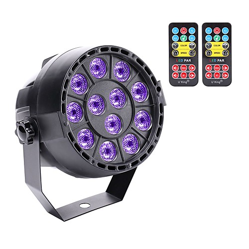 

U'King Disco Lights Party Light LED Stage Light / Spot Light DMX 512 / Master-Slave / Sound-Activated Outdoor / Party / Club Professional Green UV (Blacklight) for Dance Party Wedding DJ Disco Show