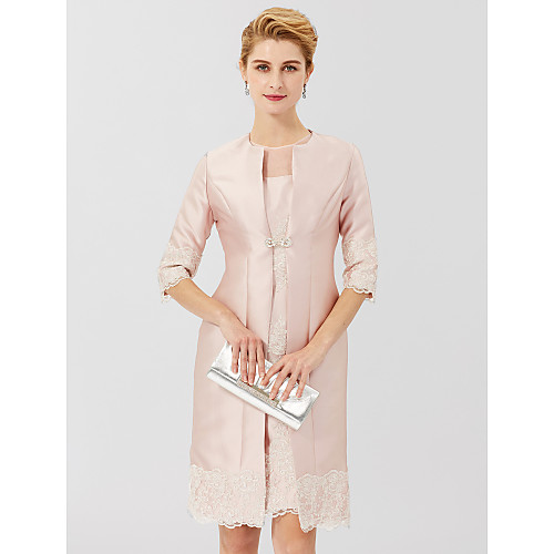 

3/4 Length Sleeve Coats / Jackets Lace / Satin Wedding / Party / Evening Women's Wrap With Rhinestone / Lace