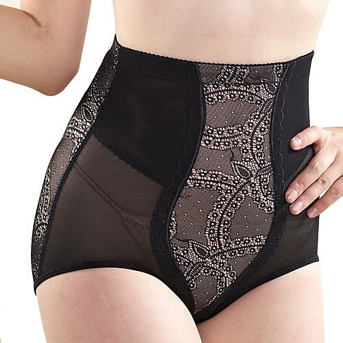 

Women's Shaping Panty Jacquard High Waist Black XL XXL 3XL