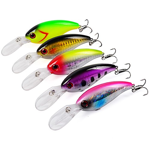 

5 pcs Fishing Lures Hard Bait Sinking Bass Trout Pike Sea Fishing Bait Casting Lure Fishing Plastic