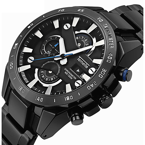 

Men's Sport Watch Military Watch Analog - Digital Quartz Casual Alarm Calendar / date / day Chronograph / Two Years / Stainless Steel / Stainless Steel