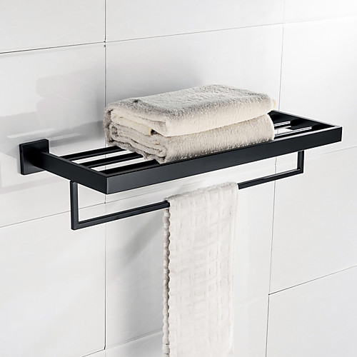 

Towel Bar Traditional / Vintage Stainless Steel 1 pc - Hotel bath Double