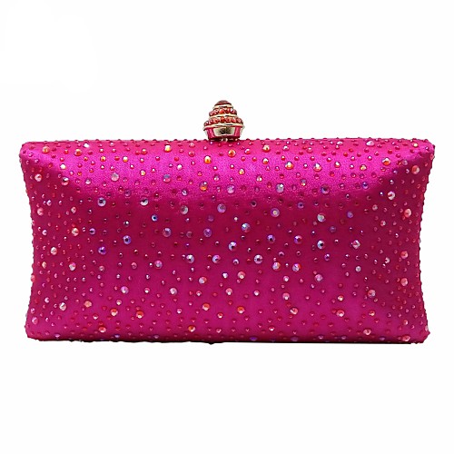 

Women's Crystals Polyester Evening Bag Black / Yellow / Blushing Pink