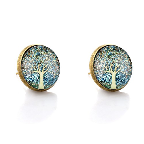 

Women's Stud Earrings Asian Earrings Jewelry Bronze For Date Street 2pcs