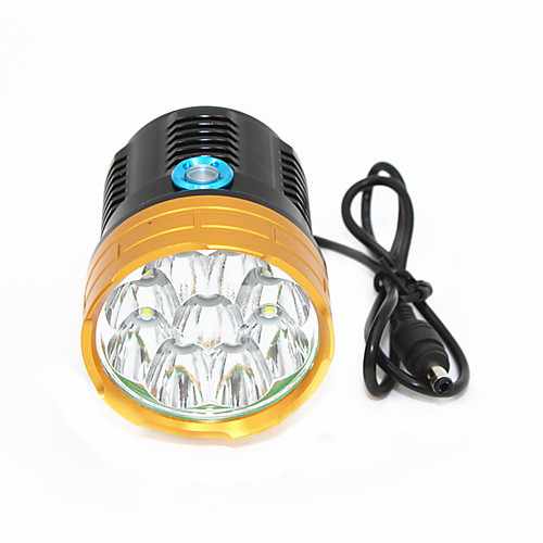 

ANOWL 6268 LED Light 9000 lm LED LED 7 Emitters 3 Mode Easy Carrying Cycling / Bike GoldenBlack