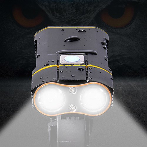 

LED Bike Light Front Bike Light LED Mountain Bike MTB Bicycle Cycling Waterproof Easy Carrying Pro Multiple Charging Modes 18650 Rechargeable Built-in Li-Battery Powered USB White Camping / Hiking