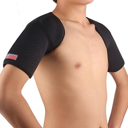 

SHUOXIN Shoulder Brace / Shoulder Support for Yoga Gym Workout Outdoor Nylon Lycra Spandex 1pc Sport Outdoor clothing Black