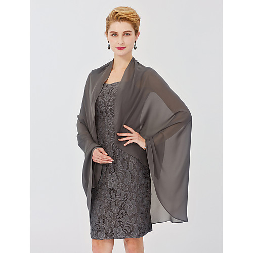 

Sleeveless Shawls Chiffon Wedding / Party / Evening Women's Wrap With