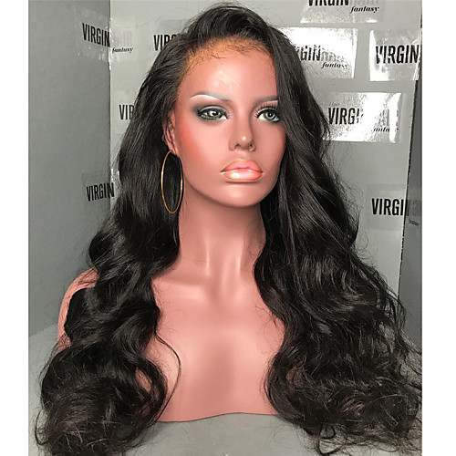 

Human Hair 360 Frontal Wig Side Part style Brazilian Hair Natural Wave Wig 180% Density with Baby Hair Natural Hairline Women's Long Human Hair Lace Wig ELVA HAIR