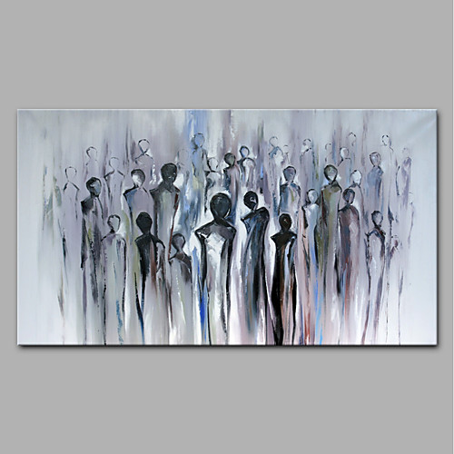

Oil Painting Hand Painted Horizontal Abstract Modern Rolled Canvas (No Frame)